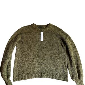 Sanctuary Green Crew Neck Sweater Soft Knit